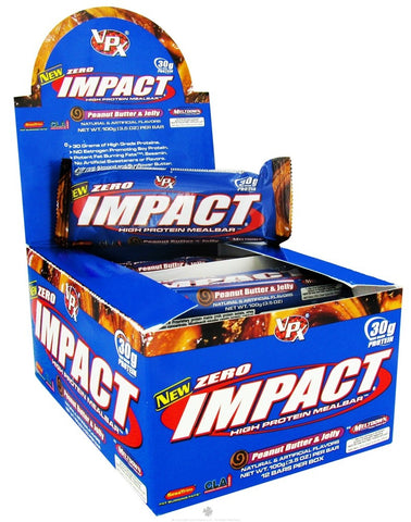 ZERO IMPACT BAR 12 BARS PEANUT BUTTER & JELLY
